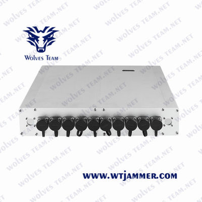 GSM 3G 4G GPS 와이파이 Lojack 8는 18W 40m 휴대전화 방해기를 끈으로 동입니다