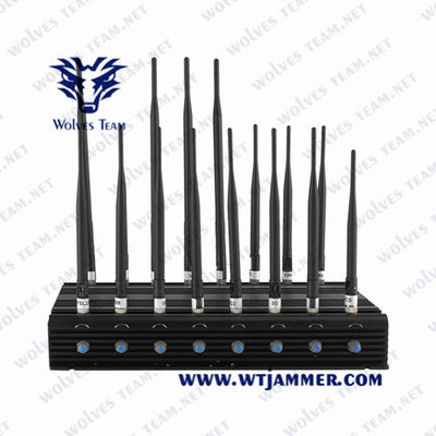 다중 대역 14 채널  셀 방식 휴대폰 신호 전파 교란기 와이파이 블로커 UHF VHF 3G 4G 5G 전화기 신호 전파 교란기