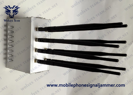 주문 조정할 수 있는 휴대폰 통신 신호 전파 교란기 고전력 8 안테나 블로킹 와이파이 GPS GSM CDMA 3G 4G 5G 전파 교란기 100 미터 online manufacture