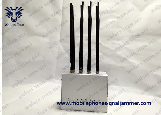 조정할 수 있는 휴대폰 통신 신호 전파 교란기 고전력 8 안테나 블로킹 와이파이 GPS GSM CDMA 3G 4G 5G 전파 교란기 100 미터