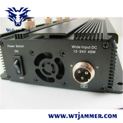 UMTS 3G/GSM800/900MHz 4G 5G 휴대폰 신호 전파 교란기 전파방해는 40m까지의 범위에 걸칩니다