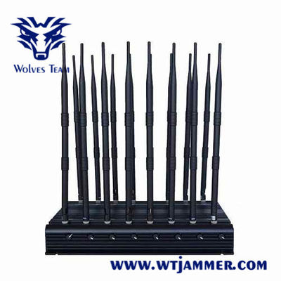 원격 제어 18 밴드 50m 30w 휴대전화 GPS 방해기