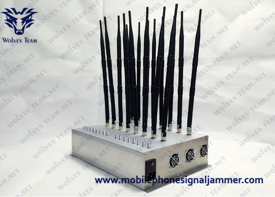 조정할 수 있는 와이파이 GPS 신호 블로커 22 안테나 휴대폰 신호 전파 교란기 GSM 4G 5G 315/433MHz 전파 교란기