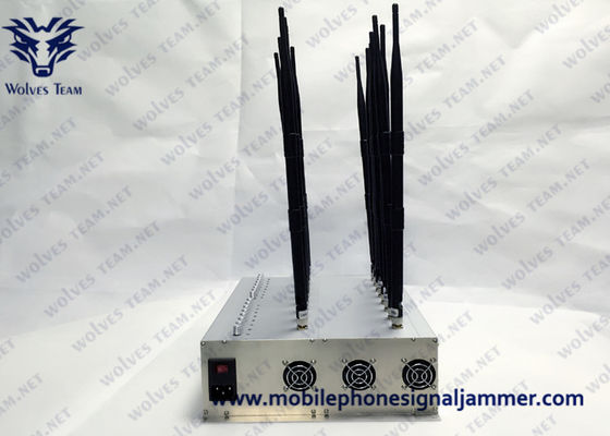 조정할 수 있는 와이파이 GPS 신호 블로커 22 안테나 휴대폰 신호 전파 교란기 GSM 4G 5G 315/433MHz 전파 교란기