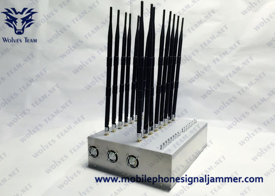현명한 이동성 휴대폰 전파 교란기 와이파이 블루투스 /5G/GPS/Lojack/UHF/VHF 드론 신호 충돌