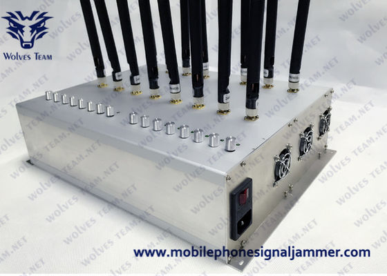 현명한 이동성 휴대폰 전파 교란기 와이파이 블루투스 /5G/GPS/Lojack/UHF/VHF 드론 신호 충돌