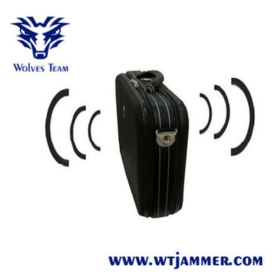 서류 가방 디자인 30W 와이파이 GPS VHF UHF 휴대용 신호 방해기
