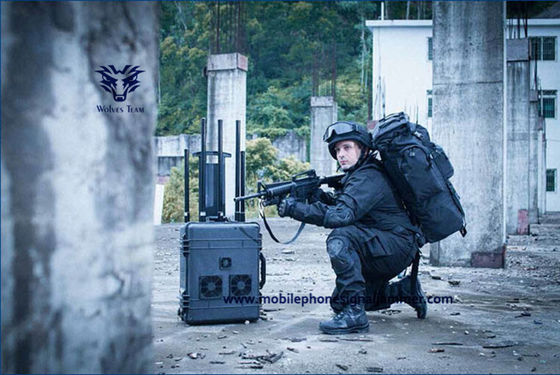 주문 방수 UHF400 MHz 600W 600m 휴대용 방해기 장치 online manufacture