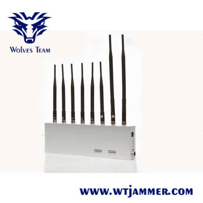 10명의 밴드 방해기 16 와트 3G 4G GPS 와이파이 LoJack VHF UHF 신호