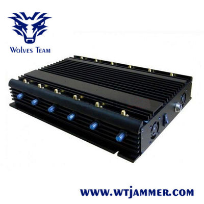 12 밴드 50m 20W GSM DCS 3G 4G 와이파이 GPS RF 신호 방해기