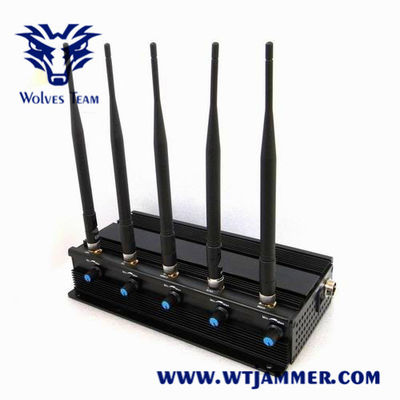 강력한 11W 40m CDMA GSM 휴대폰 및 와이파이 방해기