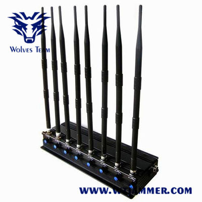 8 밴드 3G 4G 40m 18W 원격 제어 방해기