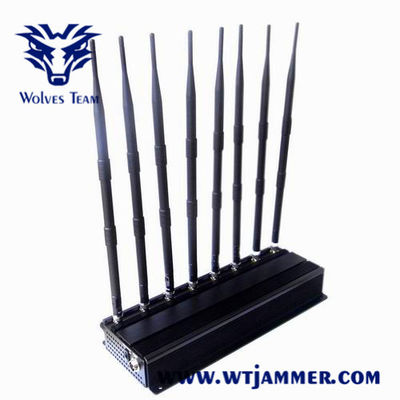 8 밴드 3G 4G 40m 18W 원격 제어 방해기