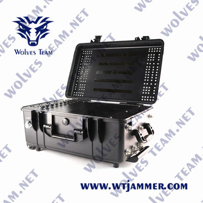 WIFI5.8G GPS 2500m 600W Uav를 위한 옥외 신호 방해기