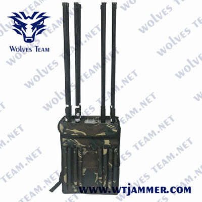 Ied GSM 와이파이 2.4G 3G 4G 40w GPS 빈도 방해기를 Backpack