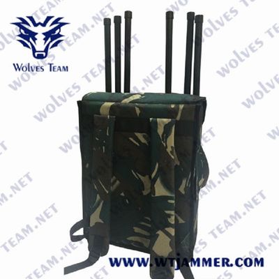 6명의 밴드 군대를 위한 방해기 100 미터 80W RF Manpack