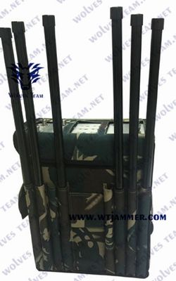 6명의 밴드 군대를 위한 방해기 100 미터 80W RF Manpack