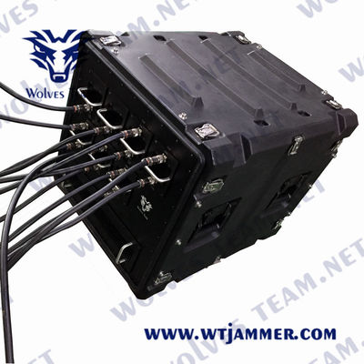 LED는 330W 800 미터 RF 휴대폰 신호 전파 교란기를 드러냅니다
