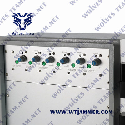 알루미늄 합금 GSM CDMA 와이파이 GPS 350W 감옥 교도소 전파 교란기