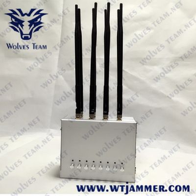 8 밴드 GSM CDMA 데스크탑 신호 전파 교란기 GPS 3G 4G 16W