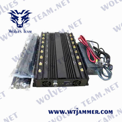 18개 밴드는 48W 5.2G 5.8G 5G 모든 휴대폰 신호 전파 교란기를 로잭