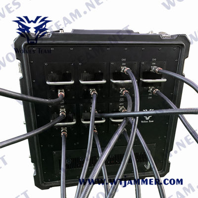 방수 6000Mhz 330W 차량 폭탄 전파 교란기 RF 휴대폰 신호 전파 교란기