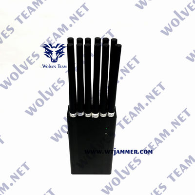 포켓용 12 밴드 신호 전파 교란기 휴대폰 GSM CDMA 3G 4G 5G 와이파이 GPS VHF UHF 로작  블로커 30 미터