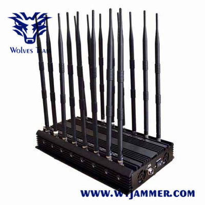 조정가능한 100m 100W CDMA 세포 신호 방해기 GSM 3G 4G 5G