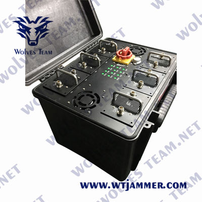 330W 800m IED RF 폭탄 방해기 FCC 6000MHz 차량 폭탄 방해기