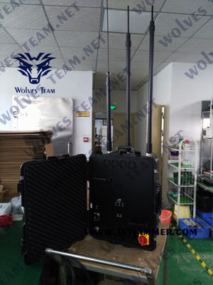 AC100-240V DC27V 금속 휴대폰 방해기 300W CDMA 알루미늄 합금