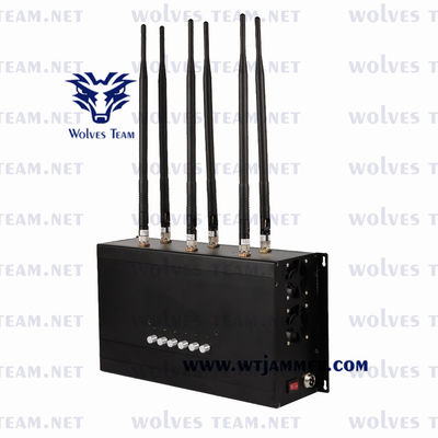 GSM CDMA DCS PCS 35W 휴대전화 신호 방해기 3G 4G LTE 4G WIMAX