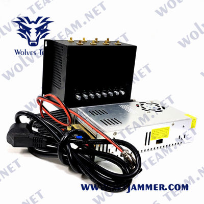 8 채널 240VAC WiFi LoJack 방해기 50m UHF VHF 3G 4G 5G GPS
