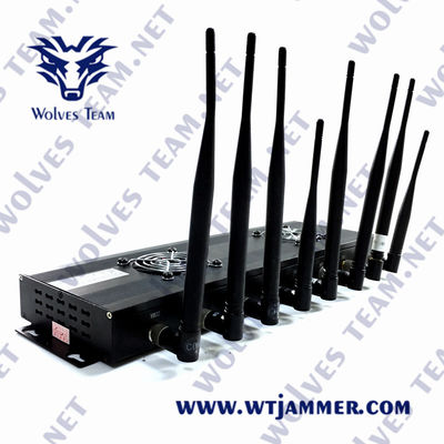 3G 4G 5G GSM Lojack 휴대전화 차단기 AC100V 35W GPS VHF UHF 방해기