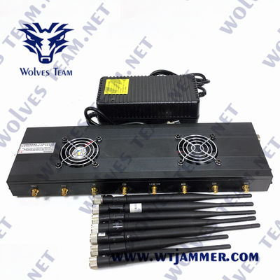 3G 4G 5G GSM Lojack 휴대전화 차단기 AC100V 35W GPS VHF UHF 방해기