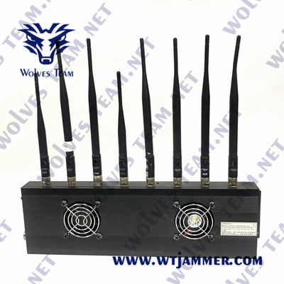 3G 4G 5G GSM Lojack 휴대전화 차단기 AC100V 35W GPS VHF UHF 방해기