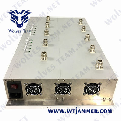 CDMA GSM 5G LTE 휴대전화 방해기 50m Lojack VHF UHF 방해기