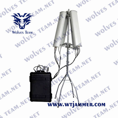 군 VIP 차량 호송을 위한 UMTS WCDMA 펠리칸 IP65 VHF UHF 방해기 900W