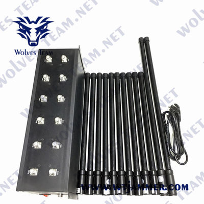 GSM DCS 3G 4G Lojack 이동할 수 있는 신호 차단기 60W WIFI GPS RF 방해기