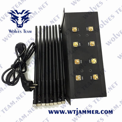 50m GSM WiFi CDMA Lojack 휴대전화 방해기 80W UHF VHF