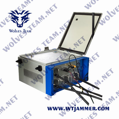 세륨 증명서 6 밴드 250m 250w 형무소 와이파이 2G 3G 4G 5G 휴대폰 방해기