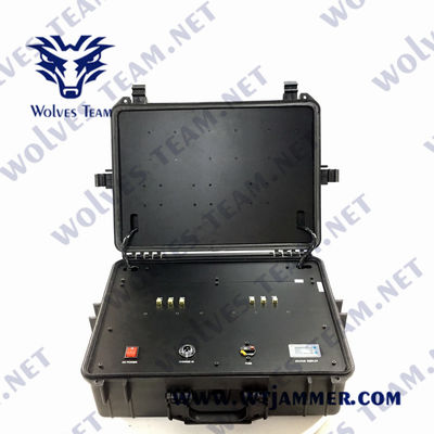 합성되는 휴대용 RF GPS WIFI 5.8G UAV 무인비행기 방해기 2500m PLL