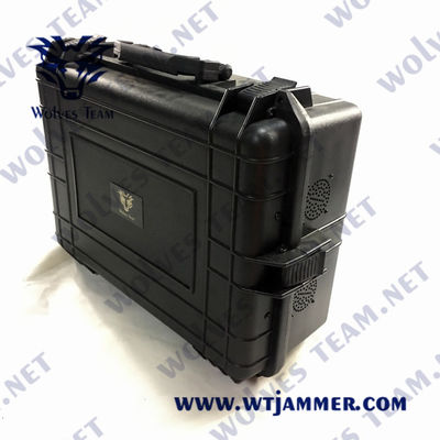 합성되는 휴대용 RF GPS WIFI 5.8G UAV 무인비행기 방해기 2500m PLL