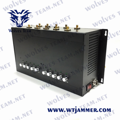 DCS GSM GPS WIFI 50m 휴대폰 신호 방해기 3G 4G 5G 10 안테나 UHF VHF