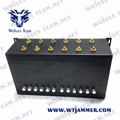 DCS GSM GPS WIFI 50m 휴대폰 신호 방해기 3G 4G 5G 10 안테나 UHF VHF