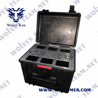 150m 휴대용 폭탄 방해기 WIFI GPS GSM CDMA 3G 4G 5G 펠리칸 케이스 30AH