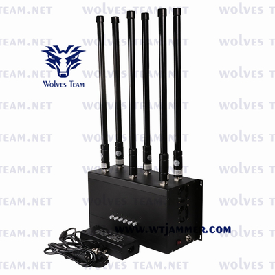 CDMA GSM WiFi Lojack 신호 방해기 80m 10W UHF VHF 3G 4G 5G