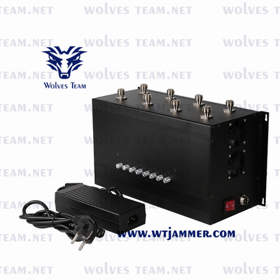 CDMA GSM WiFi Lojack 신호 방해기 80m 10W UHF VHF 3G 4G 5G