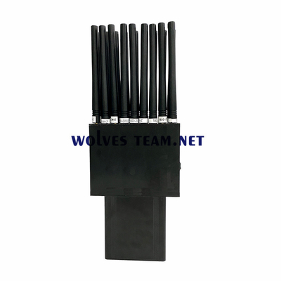 18 밴드 휴대용 2G 3G 4G 5G 방해기 모든 GPS L1 L2 L5 Lojack WiFi GPS RF 315/433/868MHz 방해기 최대 30M