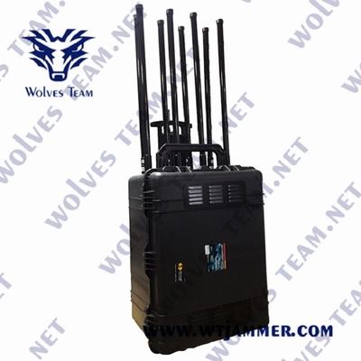 EOD를 위한 300W CDMA 휴대용 신호 방해기 5.8G GPS 3G 4G 5G GSM WIFI