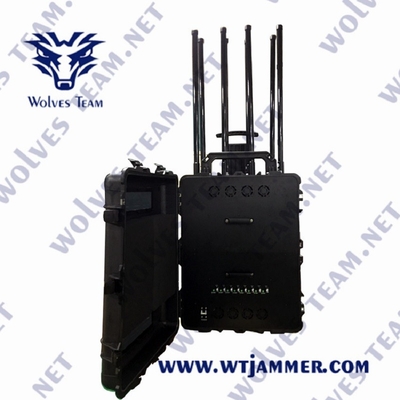 EOD를 위한 300W CDMA 휴대용 신호 방해기 5.8G GPS 3G 4G 5G GSM WIFI